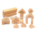 12 Formes en bois Ensemble de jouets pour la maternelle 60pcs Kid Blocks